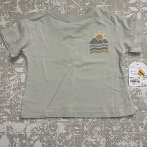 Little Kids' Short-Sleeve Sage Graphic Tee with Sunset Motif